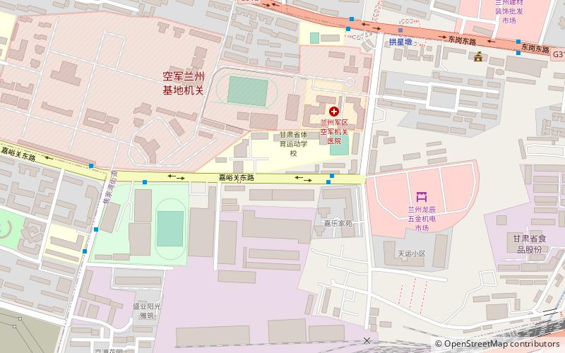 jiaojiawan subdistrict lanzhou location map