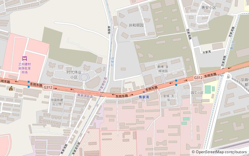 gongxingdun subdistrict lanzhou location map