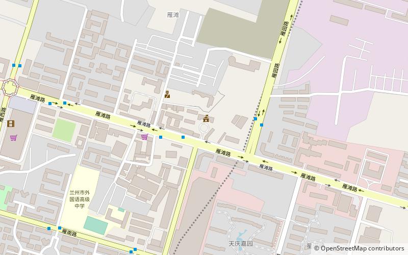 yannan subdistrict lanzhou location map