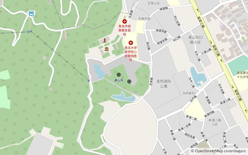 Zhanshan Temple location map