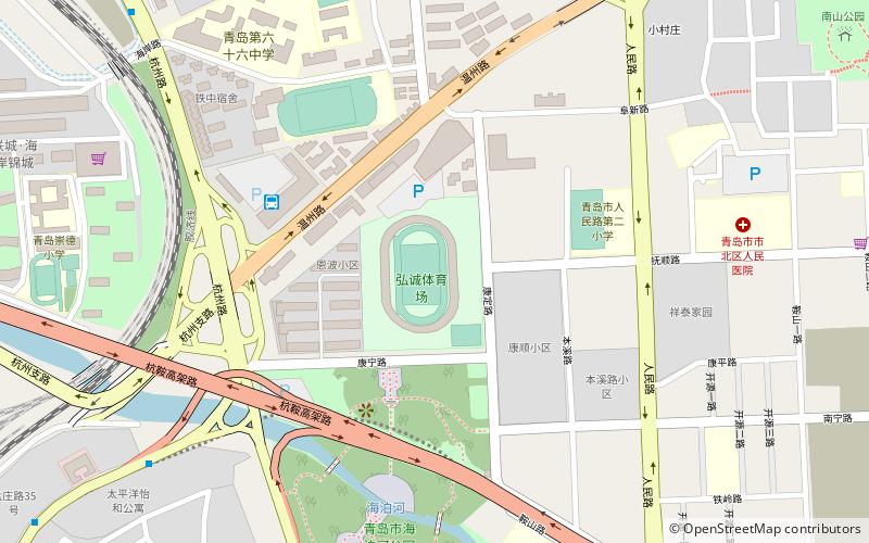 Hongcheng Stadium location map