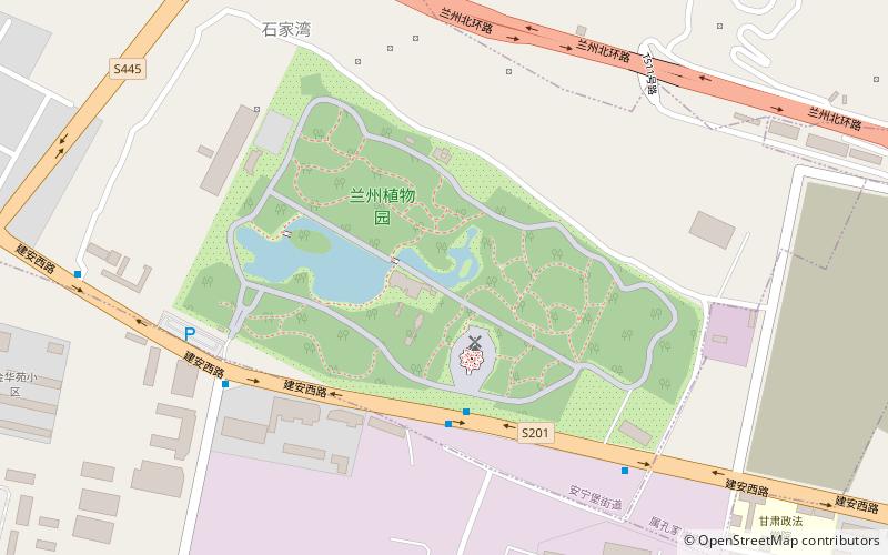 Lanzhou Botanical Garden location map