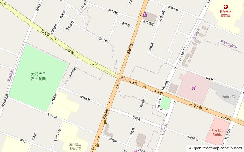 District suburbain de Changzhi location map