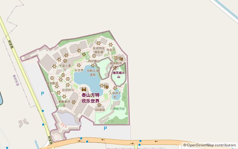 wei su wei huo shan taian location map