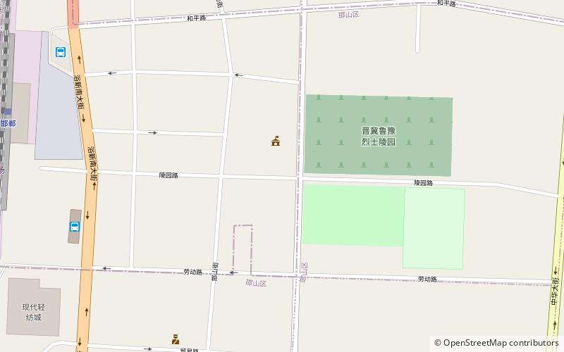 hanshan district handan location map