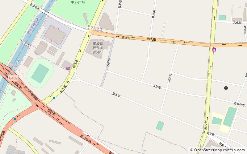 renminjie xining location map