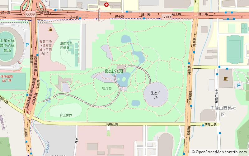 quancheng park jinan location map