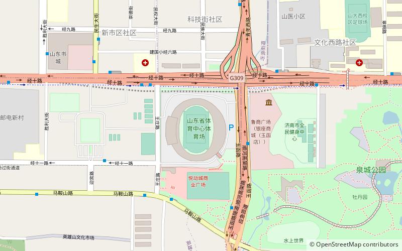 Shandong Provincial Stadium location map