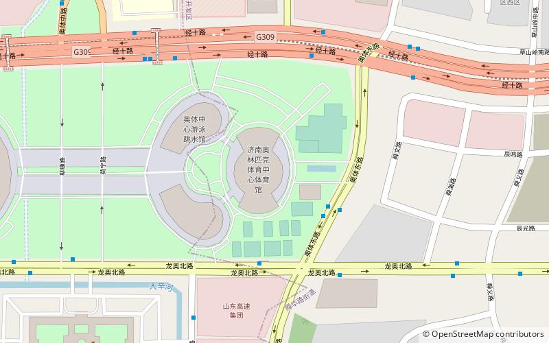 Jinan Olympic Sports Center Gymnasium location map