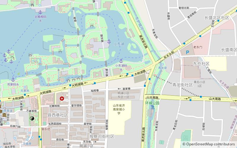 ming hu ju jinan location map