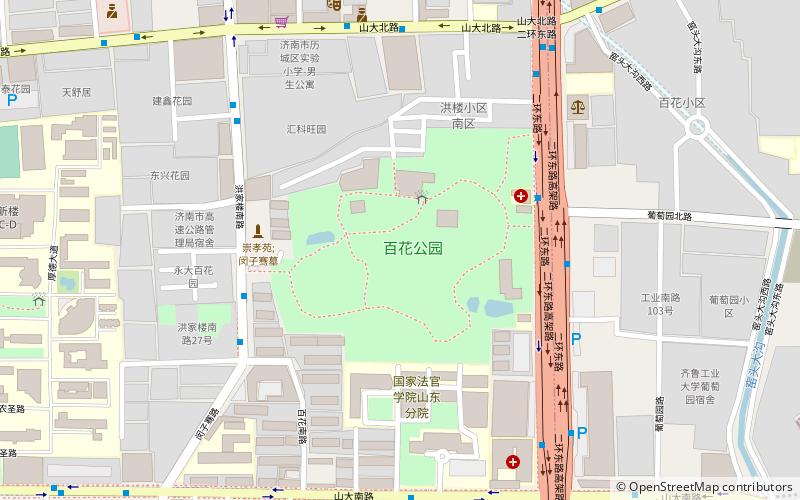 baihua park jinan location map