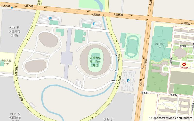 zibo sports center stadium location map