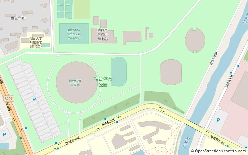 yantai sports park stadium location map