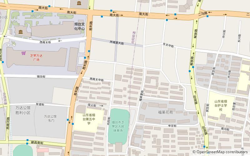 xiangyang subdistrict yantai location map