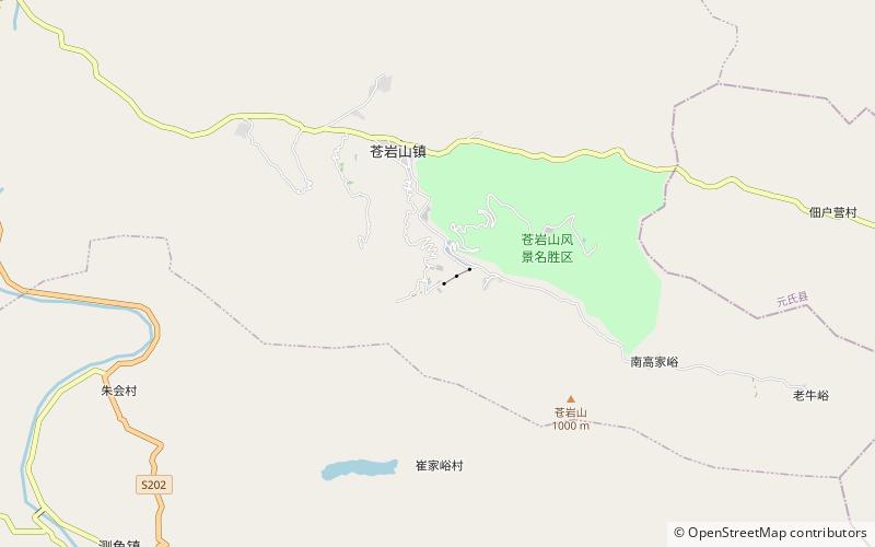 Montañas Cangyan location map