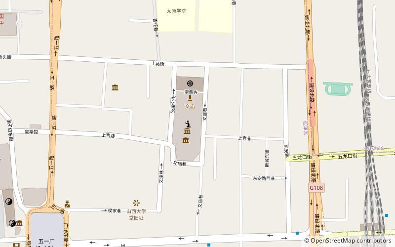 Tai yuan fu wen miao location map