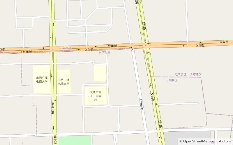 xinghua subdistrict taiyuan location map