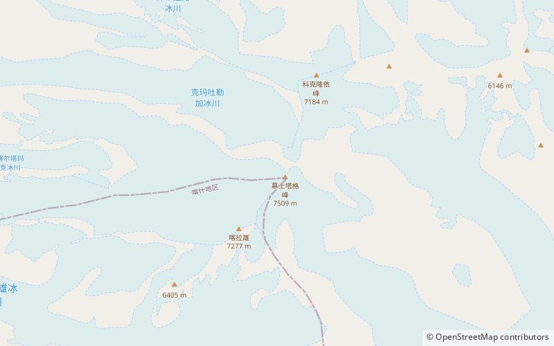 Muztagata location map