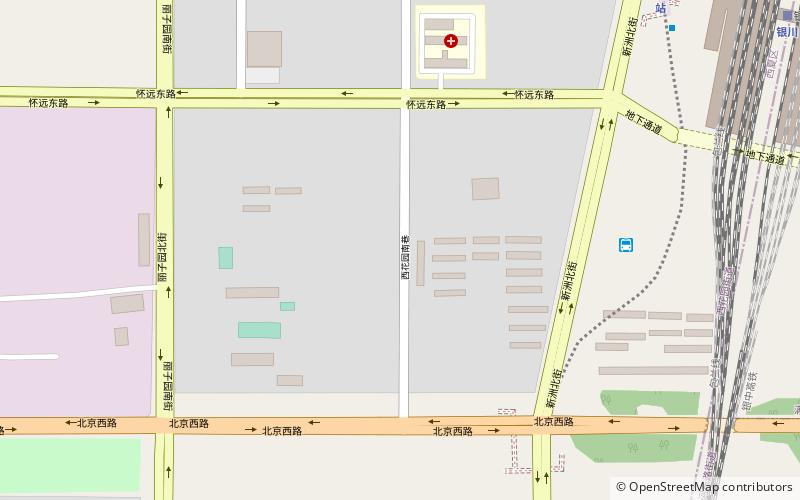 Xihuayuan Subdistrict location map