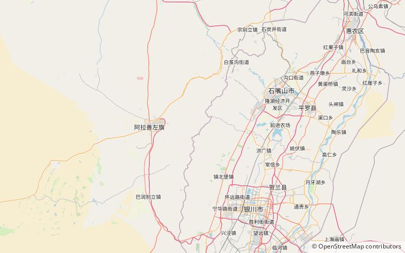 Helan Shan location map