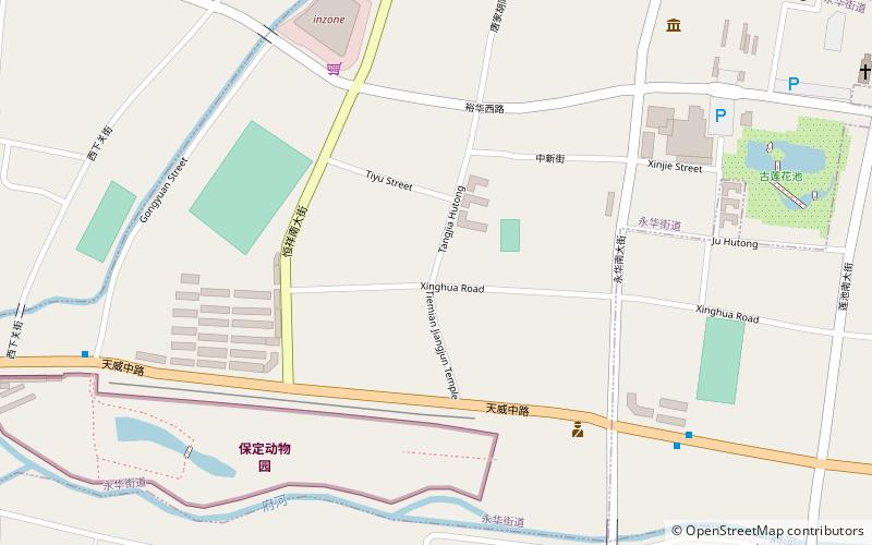 yonghua subdistrict baoding location map