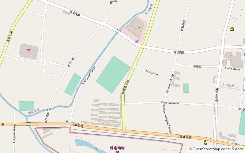 Baoding People's Stadium location map