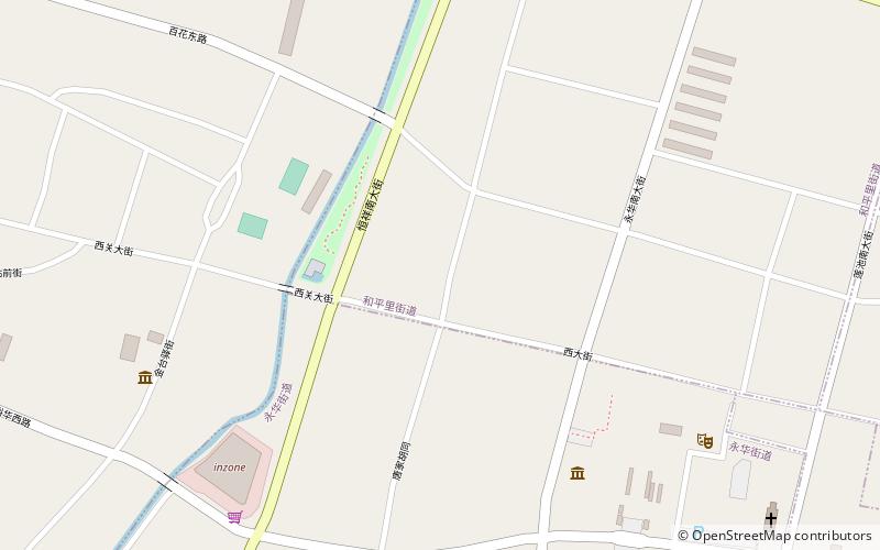 hepingli subdistrict baoding location map