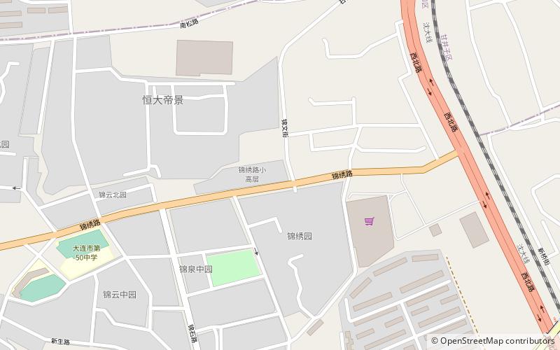 lijia subdistrict dalian location map