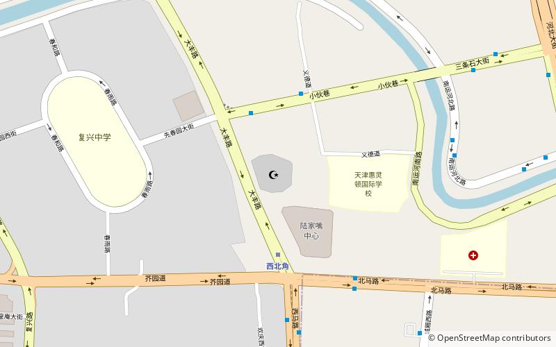 Tian jin qing zhen da si location map