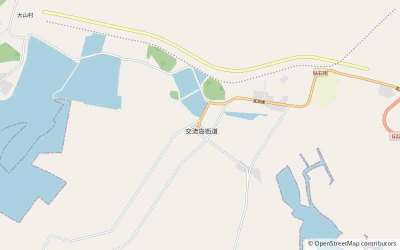 jiaoliudao subdistrict isla xizhong location map