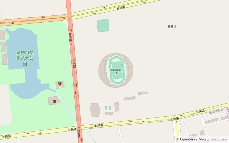 Langfang Stadium location map