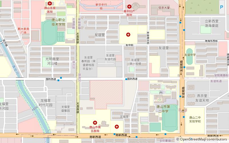 youyi subdistrict tangshan location map