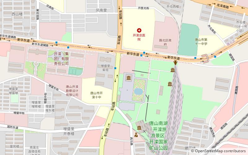 kai luan bo wu guan kailuan museum tangshan location map