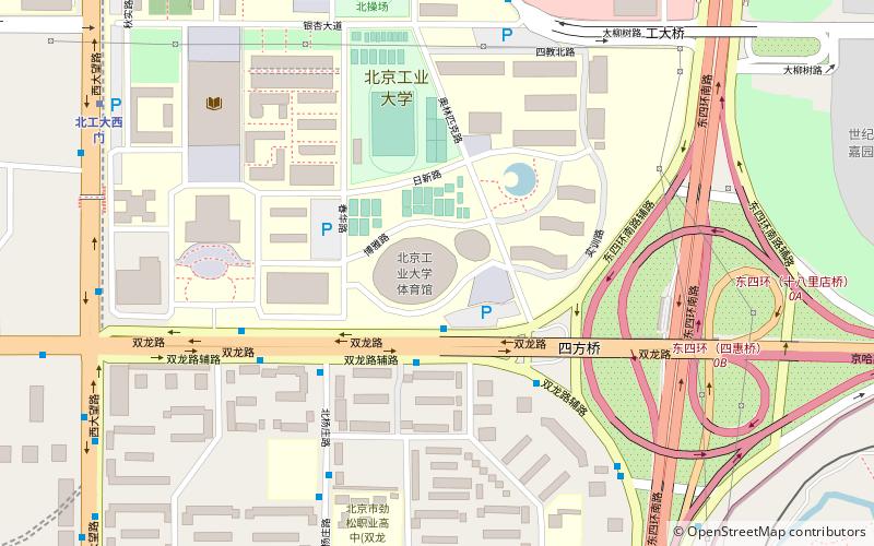 Beijing University of Technology Gymnasium location map