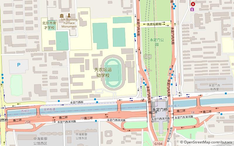 Xiannongtan Stadium location map