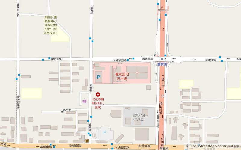 Mercado de antigüedades de Pekín location map