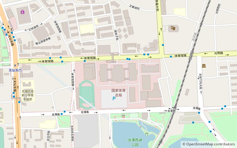 Beijing Gymnasium location map