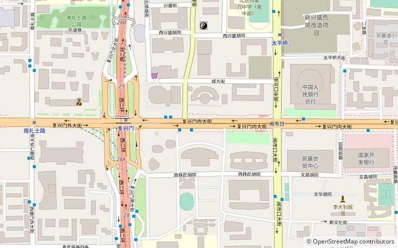 Fuxingmen Inner Street location map
