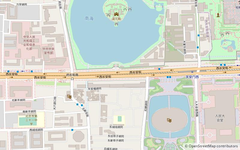 Chang'an Avenue location map