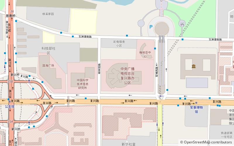 China Central Television Building location map