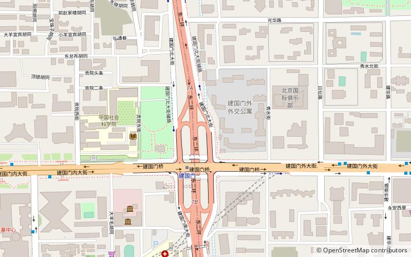 Jianguomen Inner Street location map