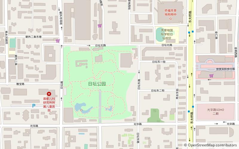 Ritan Park location map