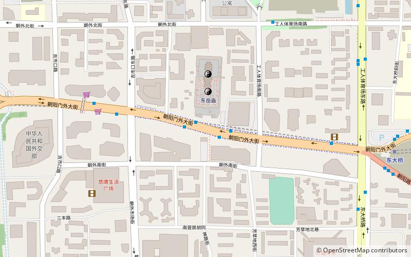 Chaoyangmen Outer Street location map