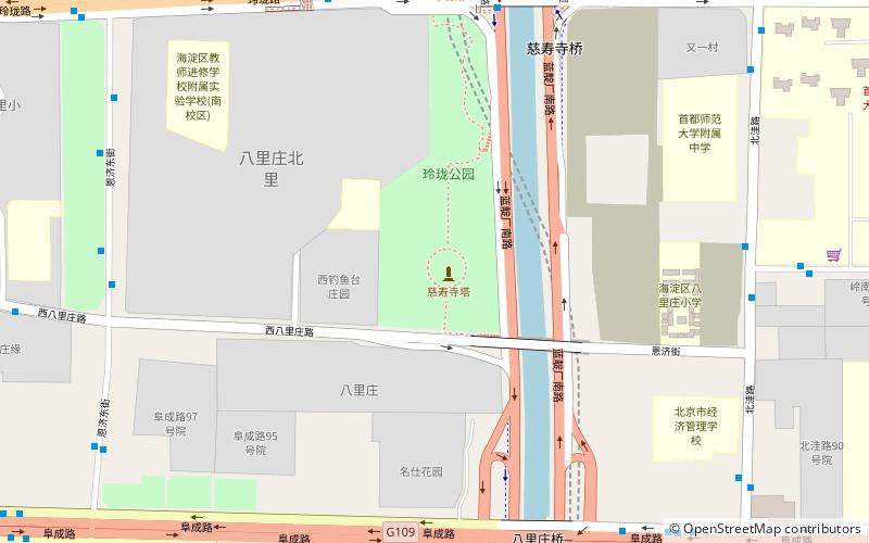 Pagoda świątyni Cishou location map