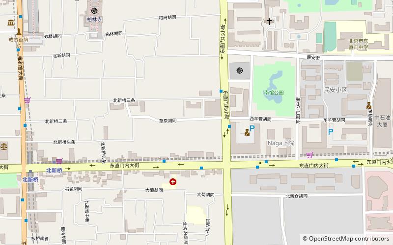 Beixinqiao Subdistrict location map