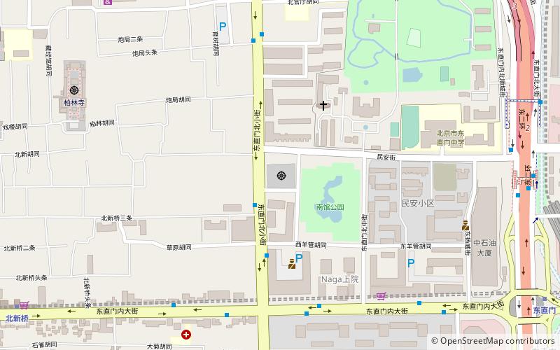 tongjiao tempel peking location map