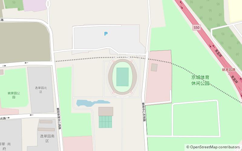 chaoyang sports centre peking location map