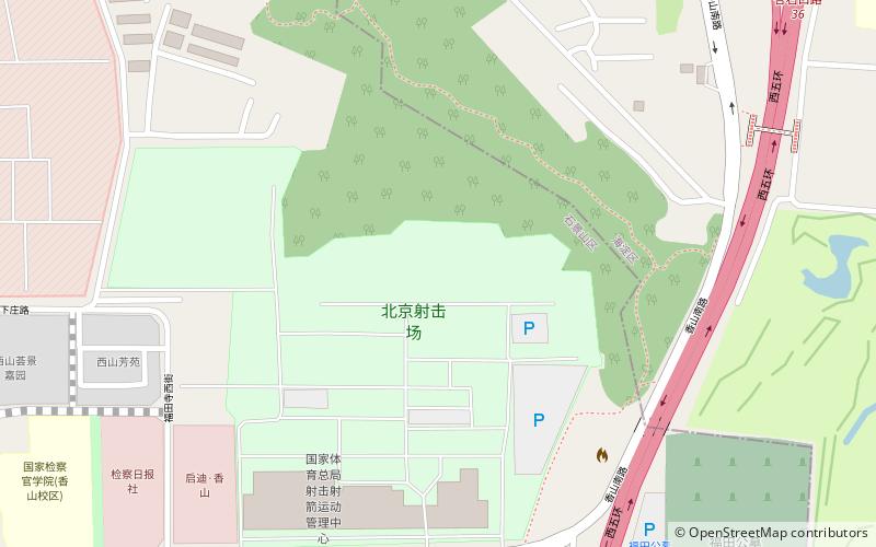 Shijingshan-Schießgelände location map