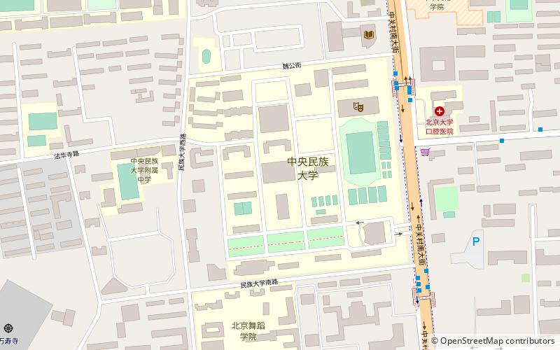 Minzu University of China location map