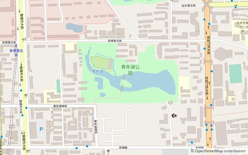 qingnianhu park pekin location map